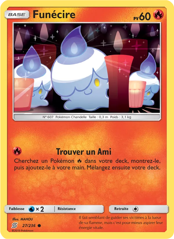 Carte Pokémon Funécire 27/236 de l'extension Harmonie des Esprits