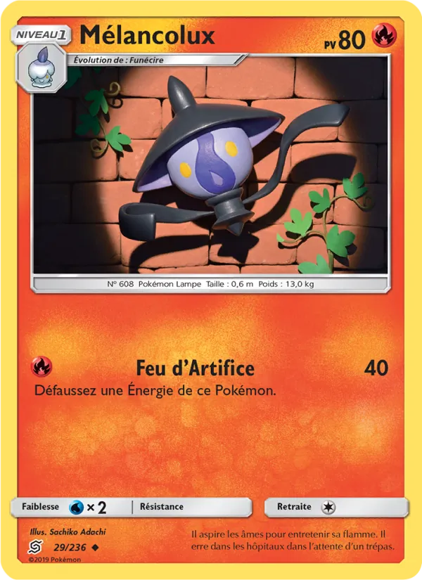 Carte Pokémon Mélancolux 29/236 de l'extension Harmonie des Esprits