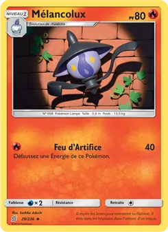 Carte Pokémon Mélancolux 29