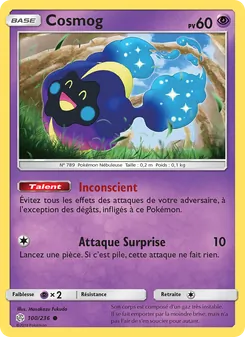 Carte Pokémon Cosmog 100