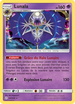 Carte Pokémon Lunala 102