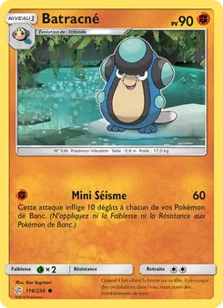 Carte Pokémon Batracné 116