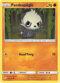 Carte Pokémon Pandespiègle 119