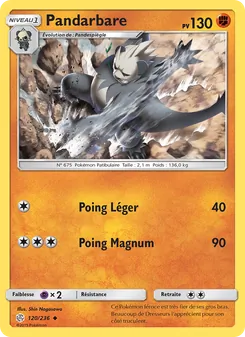 Carte Pokémon Pandarbare 120