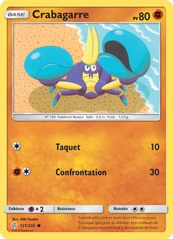Carte Pokémon Crabagarre 121