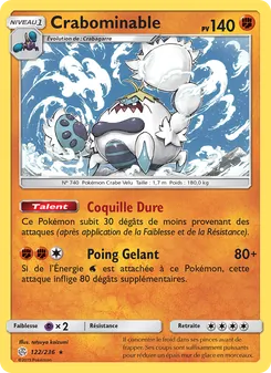 Carte Pokémon Crabominable 122