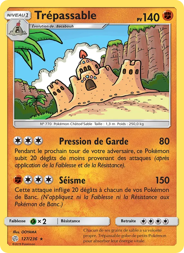Carte Pokémon Trépassable 127/236 de l'extension Éclipse Cosmique