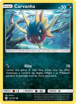 Carte Pokémon Carvanha 132