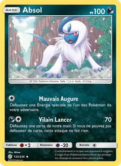 Carte Pokémon Absol 133 — Éclipse Cosmique