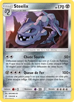 Carte Pokémon Steelix 139 — Éclipse Cosmique
