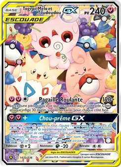 Carte Pokémon Togepi, Mélo et Toudoudou GX 143 — Éclipse Cosmique