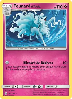 Carte Pokémon Feunard d’Alola 145