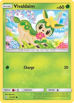 Carte Pokémon Vivaldaim 15