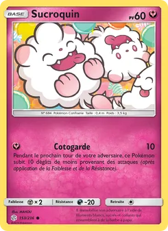 Carte Pokémon Sucroquin 153