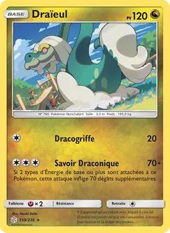 Carte Pokémon Draïeul 159