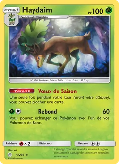 Carte Pokémon Haydaim 16
