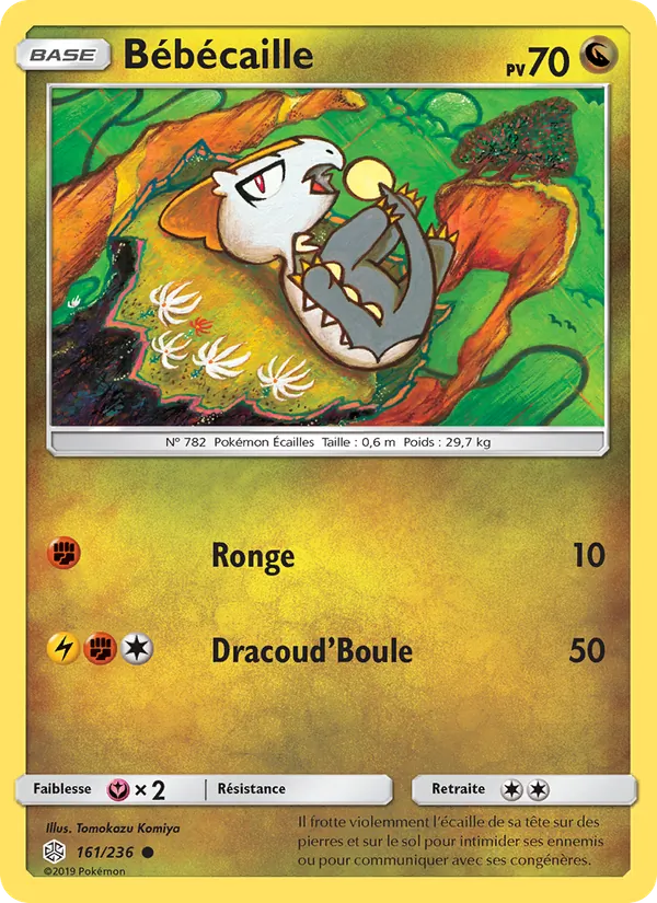 Carte Pokémon Bébécaille 161/236 de l'extension Éclipse Cosmique