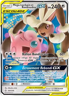 Carte Pokémon Méga-Lockpin et Rondoudou GX 165