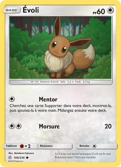 Carte Pokémon Évoli 166