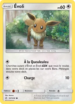 Carte Pokémon Évoli 167