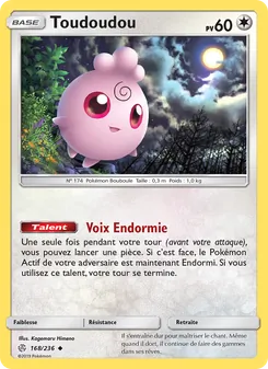 Carte Pokémon Toudoudou 168