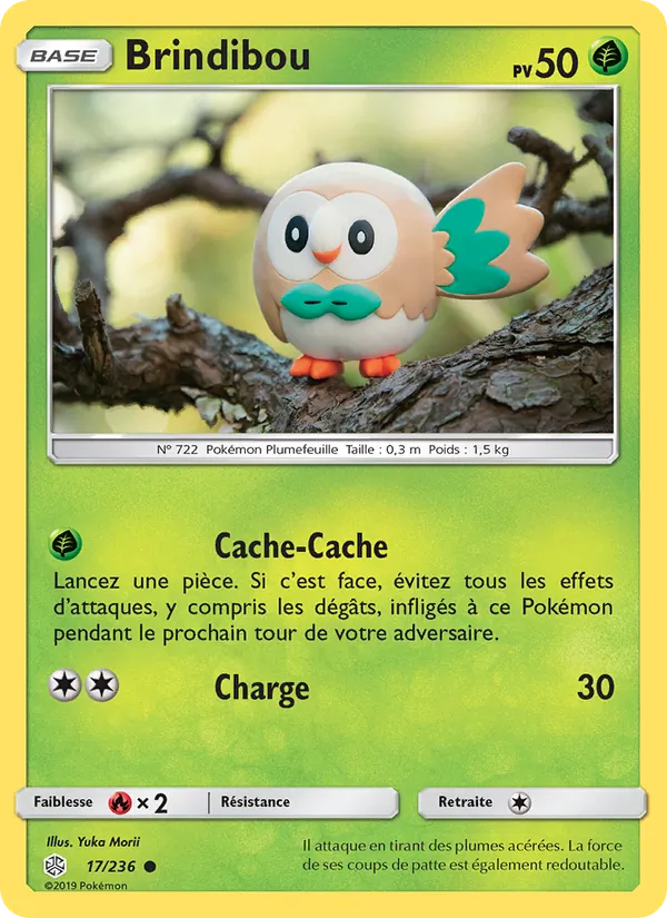 Carte Pokémon Brindibou 17/236 de l'extension Éclipse Cosmique