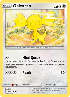 Carte Pokémon Galvaran 179