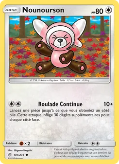 Carte Pokémon Nounourson 181
