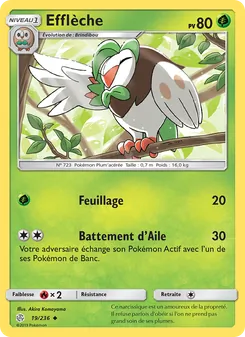 Carte Pokémon Efflèche 19