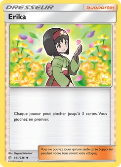 Carte Pokémon Erika 191