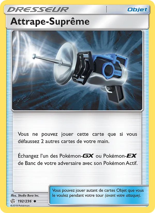 Carte Pokémon Attrape-Suprême 192/236 de l'extension Éclipse Cosmique