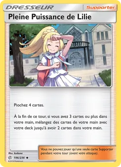 Carte Pokémon Pleine Puissance de Lilie 196
