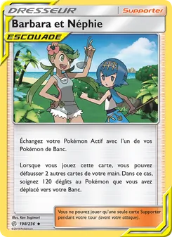 Carte Pokémon Barbara et Néphie 198