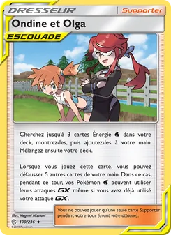 Carte Pokémon Ondine et Olga 199
