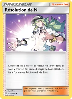 Carte Pokémon Résolution de N 200