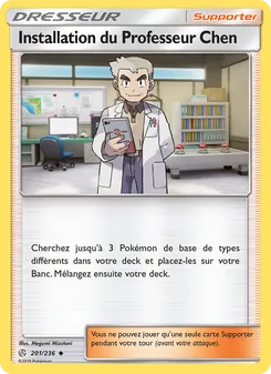 Carte Pokémon Installation du Professeur Chen 201