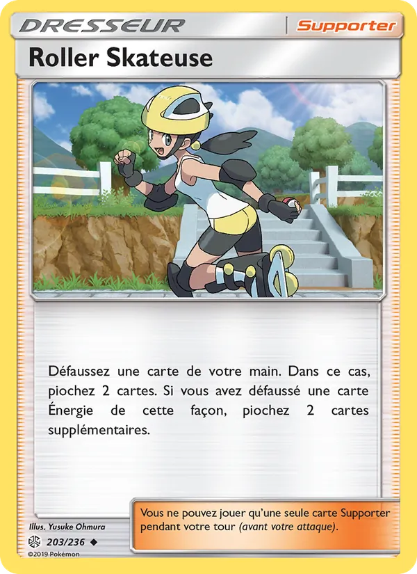 Carte Pokémon Roller Skateuse 203/236 de l'extension Éclipse Cosmique