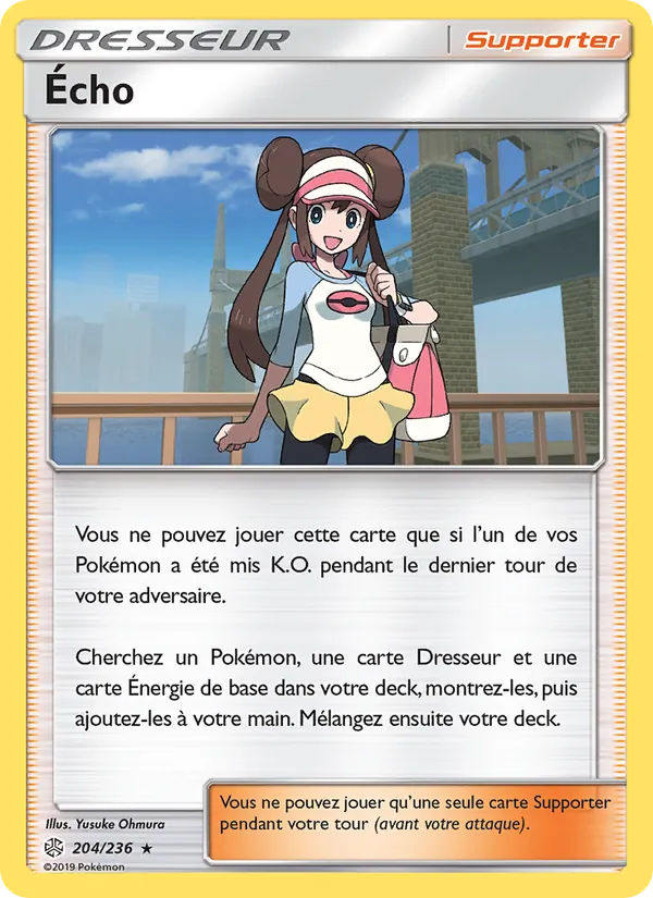 Carte Pokémon Écho 204/236 de l'extension Éclipse Cosmique