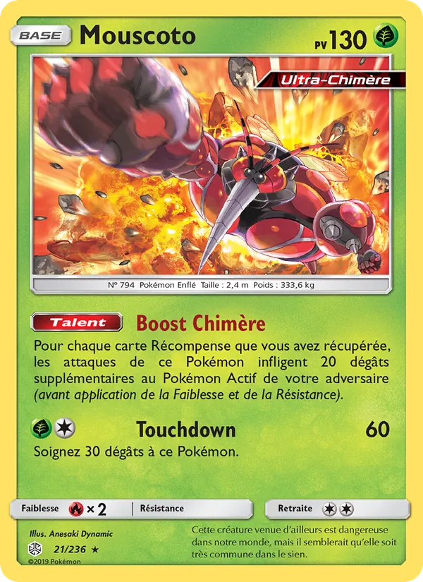 Carte Pokémon Mouscoto 21/236 de l'extension Éclipse Cosmique