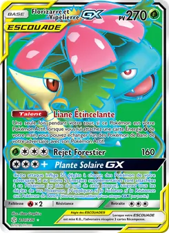 Carte Pokémon Florizarre et Vipélierre GX 210