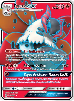 Carte Pokémon Pyrax GX 213 — Éclipse Cosmique