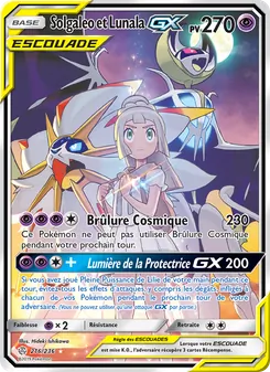 Carte Pokémon Solgaleo et Lunala GX 216