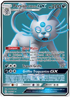 Carte Pokémon Persian d’Alola GX 219