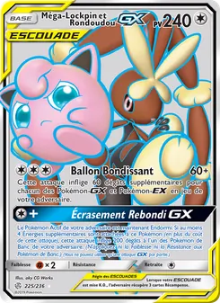 Carte Pokémon Méga-Lockpin et Rondoudou GX 225 — Éclipse Cosmique