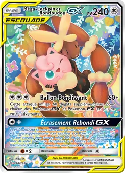 Carte Pokémon Méga-Lockpin et Rondoudou GX 226 — Éclipse Cosmique