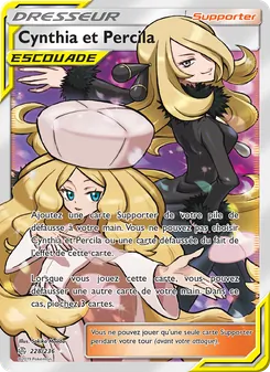Carte Pokémon Cynthia et Percila 228 — Éclipse Cosmique