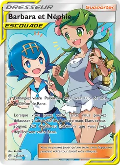Carte Pokémon Barbara et Néphie 231 — Éclipse Cosmique