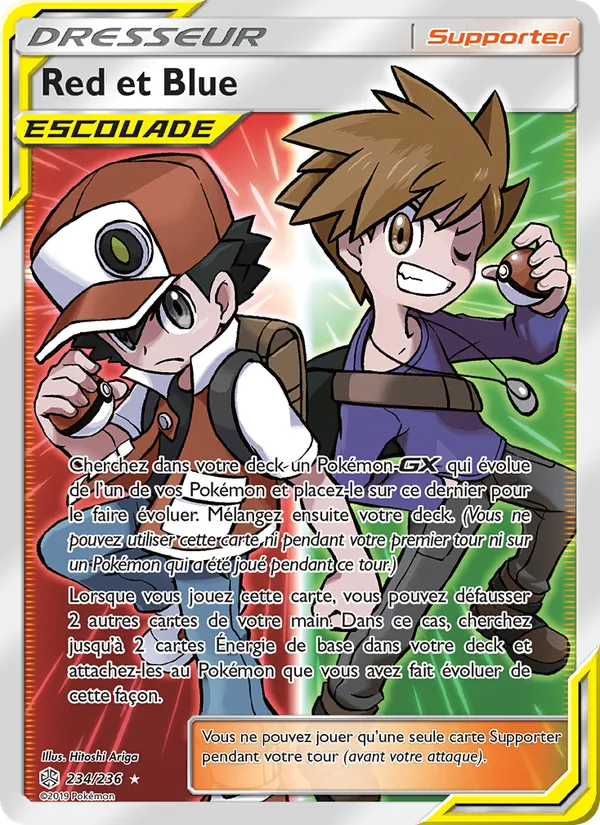 Carte Pokémon Red et Blue 234/236 de l'extension Éclipse Cosmique