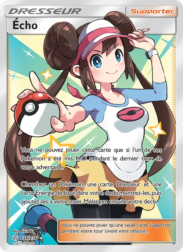 Carte Pokémon Écho 236/236 de l'extension Éclipse Cosmique