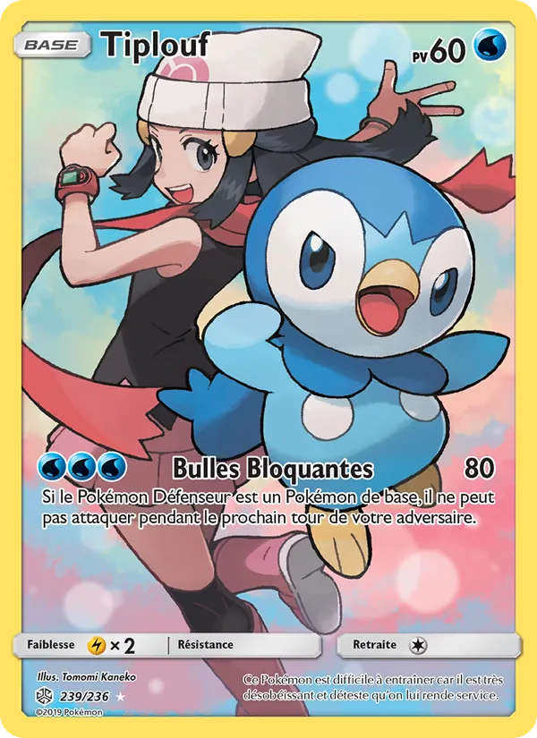 Carte Pokémon Tiplouf 239/236 de l'extension Éclipse Cosmique